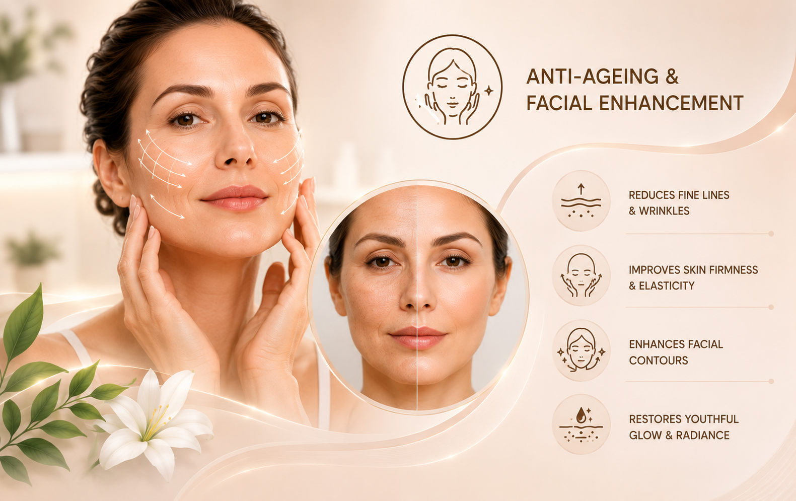 Anti-ageing facial enhancement treatment